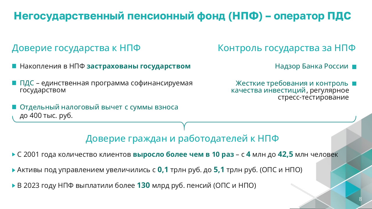 Презентация по программе долгосрочных сбережений.